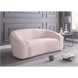 Meridian Furniture Riley Pink Velvet Loveseat