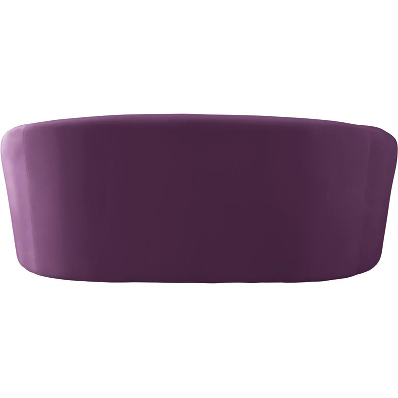 Meridian Furniture Riley Purple Velvet Loveseat