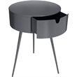 Meridian Furniture Bali Gray Metal Nightstand