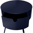 Meridian Furniture Bali Navy Metal Nightstand