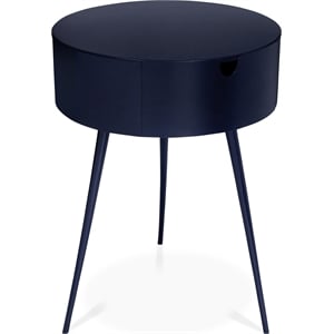 Meridian Furniture Bali Navy Metal Nightstand