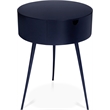 Meridian Furniture Bali Navy Metal Nightstand