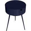 Meridian Furniture Bali Navy Metal Nightstand