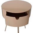 Meridian Furniture Bali Pink Metal Nightstand
