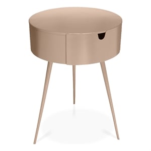 Meridian Furniture Bali Pink Metal Nightstand