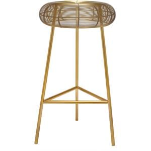 Meridian Furniture Tuscany Gold Metal Counter Stool