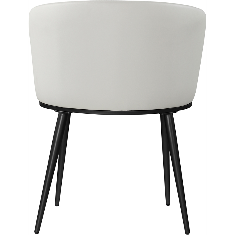 Meridian Furniture Skylar White Vegan Leather Dining Chair (Set of 2)