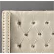 Meridian Furniture Barolo Cream Velvet Twin Bed