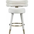 Meridian Furniture Fitzroy Cream Velvet Counter Stool (Set of 2)
