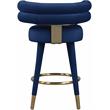 Meridian Furniture Fitzroy Navy Velvet Counter Stool (Set of 2)