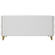 Meridian Furniture Michelle White Vegan Leather Loveseat