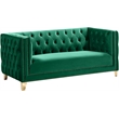 Meridian Furniture Michelle Green Velvet Loveseat