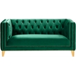 Meridian Furniture Michelle Green Velvet Loveseat