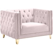 Meridian Furniture Michelle Pink Velvet Chair