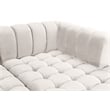 Meridian Furniture Gwen Cream Velvet 3pc. Sectional