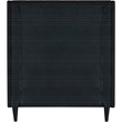 Meridian Furniture Eva Black Velvet Upholstered Twin Bed