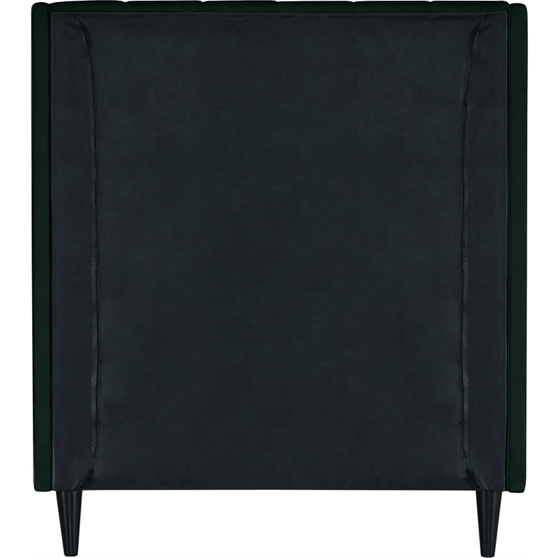 Meridian Furniture Eva Green Velvet Upholstered Twin Bed
