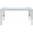 Meridian Furniture Casper Chrome Stainless Steel and Acrylic Dining Table