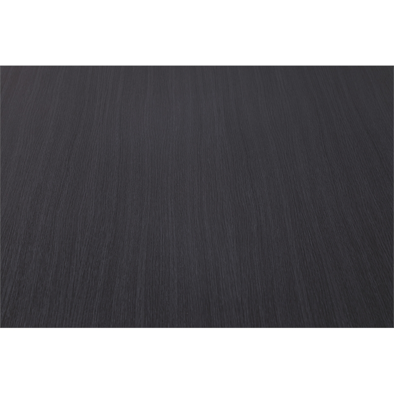 Meridian Furniture Excel Gray Oak Lacquer Top Extendable 2 Leaf Dining Table