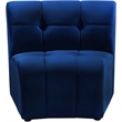 Meridian Furniture Limitless Navy Velvet Modular Chair