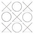 Meridian Furniture XOXO Chrome Stainless Steel Contemporary Wall Decor