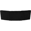 Meridian Furniture Limitless Black Velvet Modular Sofa