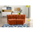 Meridian Furniture Limitless Cognac Velvet Modular Loveseat