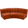 Meridian Furniture Limitless Cognac Velvet Modular Sofa