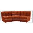 Meridian Furniture Limitless Cognac Velvet Modular Sofa