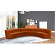 Meridian Furniture Limitless Cognac Velvet Modular 6 Piece Sectional