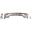 Meridian Furniture Limitless Cream Velvet Modular 10 Piece Sectional