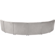 Meridian Furniture Limitless Cream Velvet Modular 6 Piece Sectional