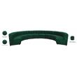Meridian Furniture Limitless Green Velvet Modular 10 Piece Sectional