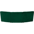 Meridian Furniture Limitless Green Velvet Modular Sofa