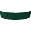 Meridian Furniture Limitless Green Velvet Modular 6 Piece Sectional