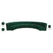 Meridian Furniture Limitless Green Velvet Modular 7 Piece Sectional