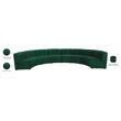 Meridian Furniture Limitless Green Velvet Modular 8 Piece Sectional