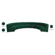 Meridian Furniture Limitless Green Velvet Modular 9 Piece Sectional