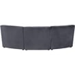 Meridian Furniture Limitless Gray Velvet Modular Sofa