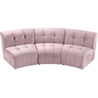 Meridian Furniture Limitless Pink Velvet Modular Sofa