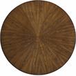 Meridian Furniture Sheridan Brown Ashburl Veneer Top with Matte Black Metal Base