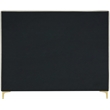 Meridian Furniture Geri Cream Velvet Full Bed with Gold and Chrome Legs Included