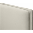 Meridian Furniture Geri Cream Velvet Full Bed with Gold and Chrome Legs Included