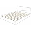 Meridian Furniture Geri Cream Velvet Full Bed with Gold and Chrome Legs Included