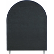 Meridian Furniture Rainbow Navy Velvet Twin Bed in Acrylic Finish