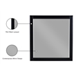 Meridian Furniture Zayne Contemporary Mirror in Rich Black Finish