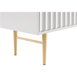 Meridian Furniture Modernist Contemporary Dresser in White Medium Gloss Finish