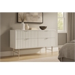 Meridian Furniture Modernist Contemporary Dresser in White Medium Gloss Finish