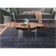 Meridian Furniture Woodland Live Edge Acacia Wood Top Coffee Table