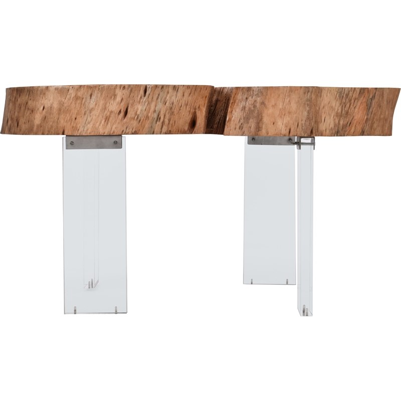 Meridian Furniture Woodland Live Edge Acacia Wood Top Coffee Table